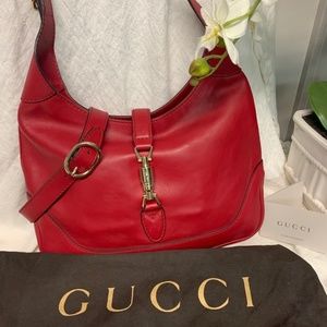 Gucci Jackie O Hobo Bag - In Red